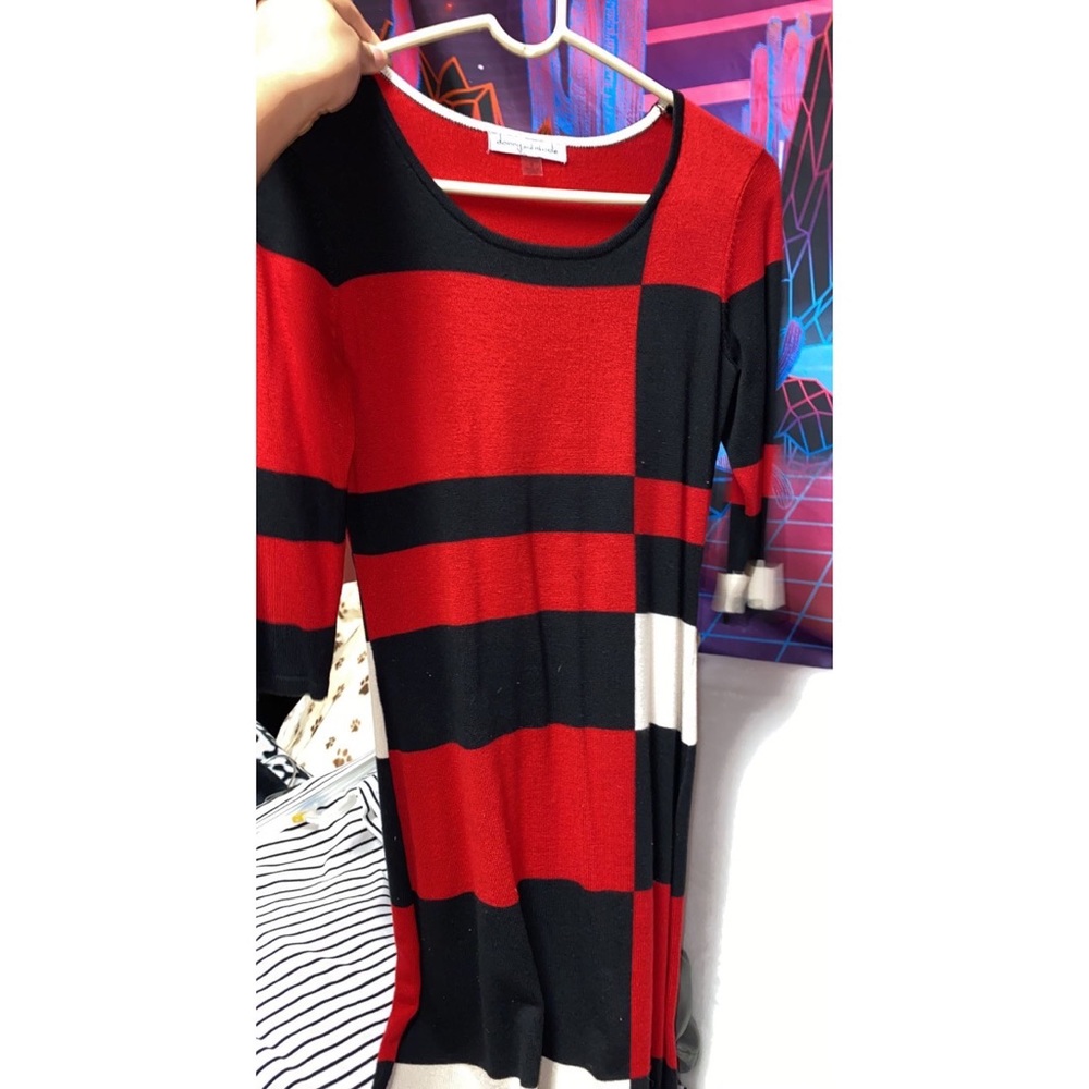 Black and red dress